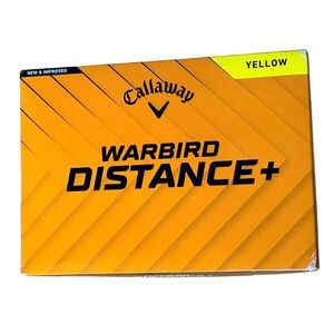 Callaway Unisex Warbird Distance+ Golf Balls 12 Pack Yellow High Velocity